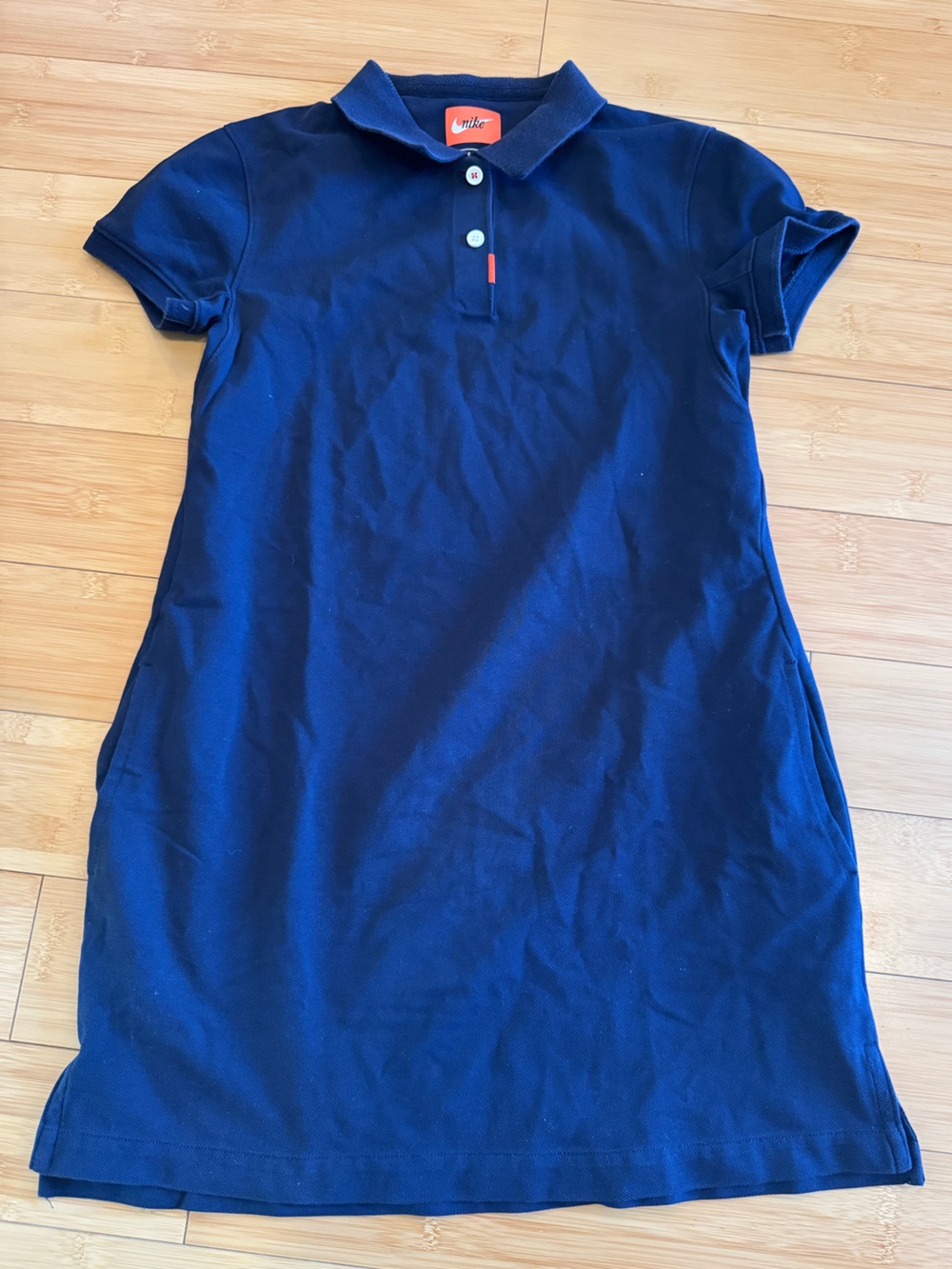 LIKE NEW! Never Worn! Nike Dri-Fit Collared Navy Tennis/ Golf Polo Dress Sz XS
